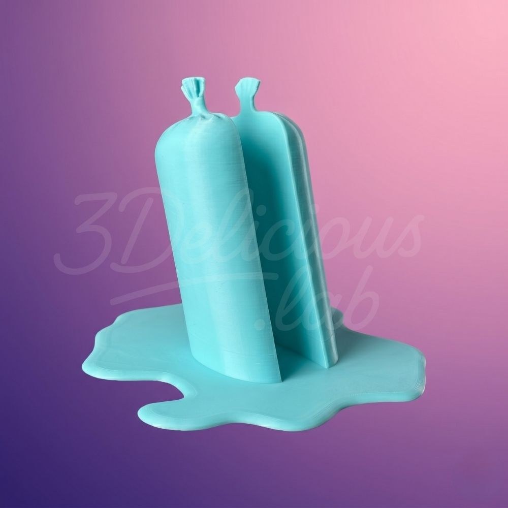Geladinho decorativo com base derretida